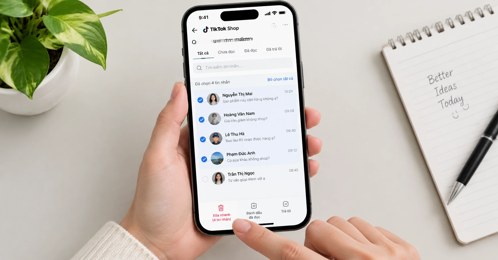 Hướng dẫn chi tiết cách xoá tin nhắn tiktok shop nhanh chóng và hiệu quả - image 3